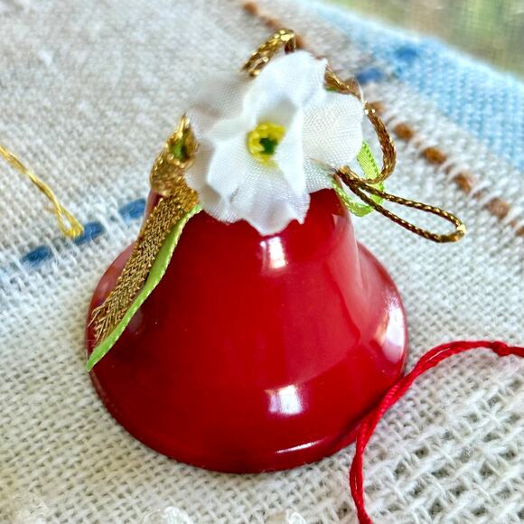 6 Vintage Christmas Ornaments Handmade Crochet Angel, Soldier, Wreath & More - Picture 4 of 10